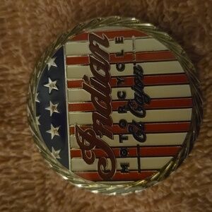 Indian motorcycle Challange Coin. Military First Responder Edition